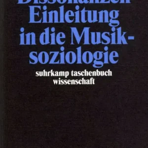 Top-Preis Dissonanzen / Einleitung in die Musiksoziologie