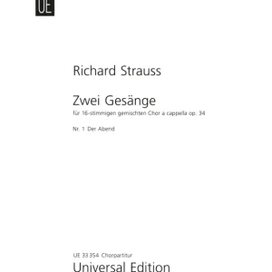 Zwei Gesänge Nr. 1: Der Abend op. 34/1 Saisonangebot