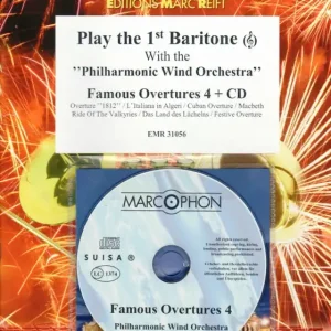 Play The 1st Baritone With The Philharmonic Wind Orchestra: Famous Overtures 4 Neuheit