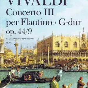 Markenware Concerto III G-dur op.44/9 für Flautino (Sopranblockflöte), Streicher und Basso continuo