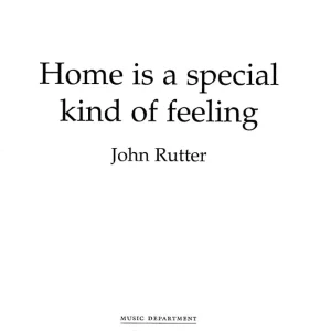 Original Home is a special kind of feeling