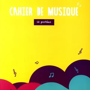 Cahier de Musique 12 portées grand format Exklusiv