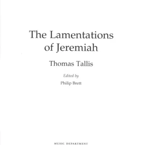 The Lamentations of Jeremiah Weltweiter Versand