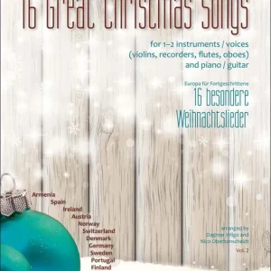 16 Great Christmas Songs für 1-2 Melodie-Instrument(e) / Klavier Ausverkauf