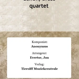 Canon, brass quartet Gleich Bestellen