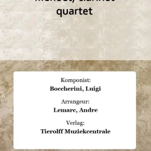 Limited Edition Menuet, clarinet quartet