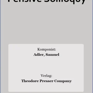 Günstig Pensive Soliloquy