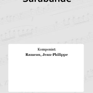 Solange Der Vorrat Reicht Sarabande