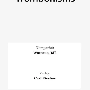 Trombonisms Neue Kollektion