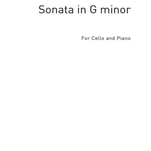 Preis Gesenkt Sonata In G Minor For Cello And Piano