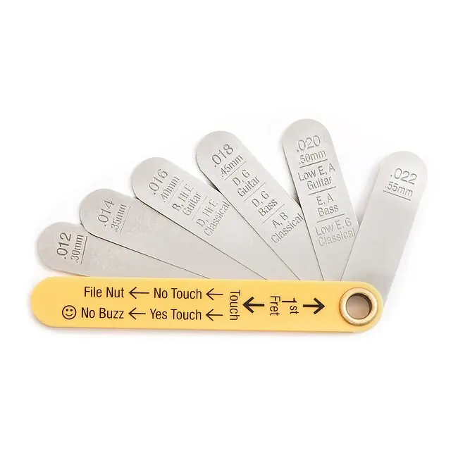 Weltweiter Versand MUSIC NOMAD MN601 Precision Nut Height Gauge Messlehre für Sattelhöhe