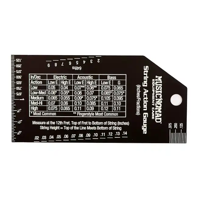 MUSIC NOMAD MN602 Precision String Action Gauge Messlehre für Saitenlage und Bundier-Wippe Kostenloser Rückversand