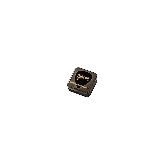 GIBSON APRGG50-74XH Pick Tin 50 Standard X-Heavy Plektrum in Dose (50 Stück) Kostenloser Rückversand