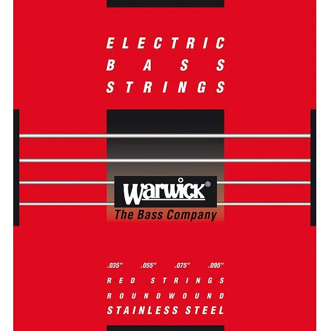 Rabatt WARWICK 42230 L4 Red Strings Bass Light 035-095 Stainless Steel Roundwound. Saiten für E-Bass