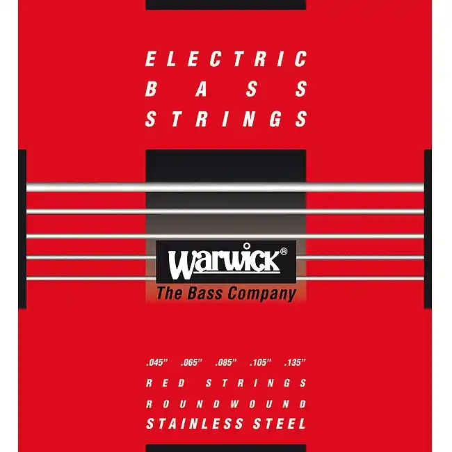 Kostenfreie Lieferung WARWICK 42301 M5 Red Strings Bass Medium 045-135 Stainless Steel Roundwound. Saiten für E-Bass