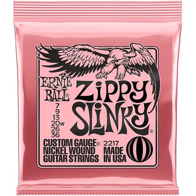 Kracherpreis ERNIE BALL 2217 Hybrid Zippy 007-036 Nickel plated Steel. Saiten für E-Gitarre