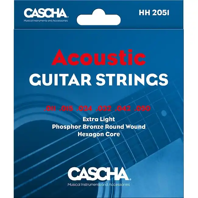 Nur Für Kurze Zeit CASCHA HH 2051 Acoustic Guitar Strings .011-.050 Saiten für Westerngitarre