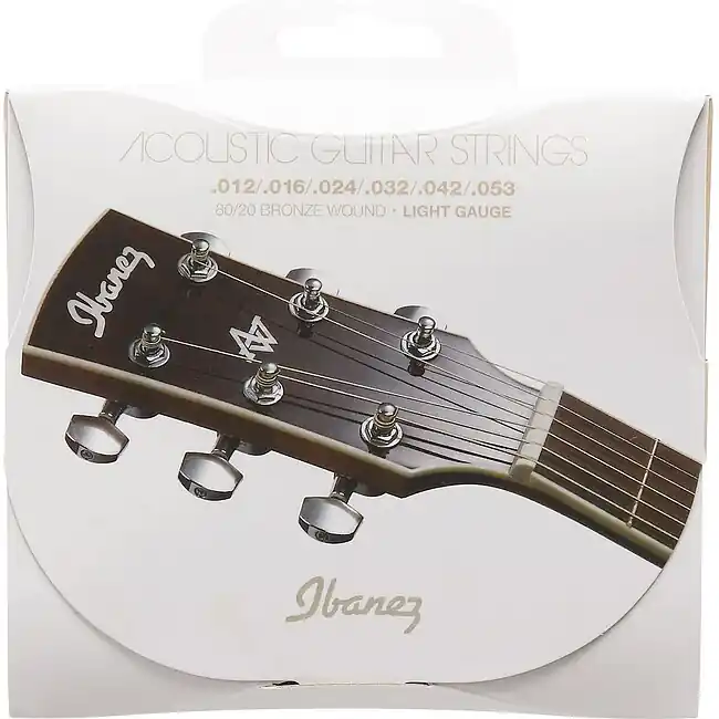 Neu IBANEZ IACS61C Acoustic Extra Light 010-047 Coated 80/20 Bronze Saiten für Akustikgitarre