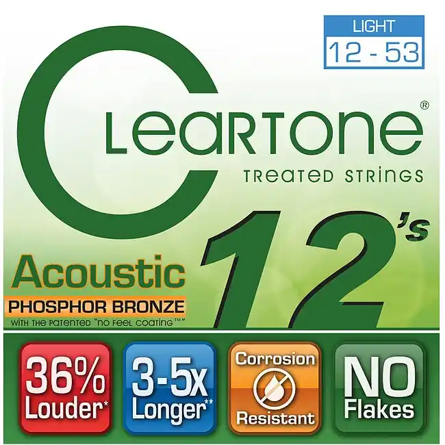 Echt CLEARTONE 7412 Acoustic EMP Light 012-053 Phosphor/Bronze. Saiten für Westerngitarre