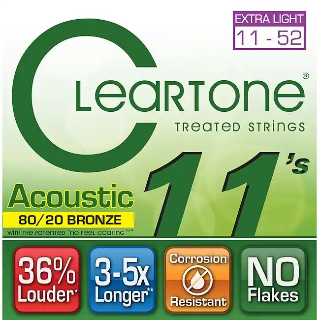 Sale CLEARTONE 7611 Acoustic EMP Bronze CL 011-052 80/20 Bronze. Saiten für Westerngitarre