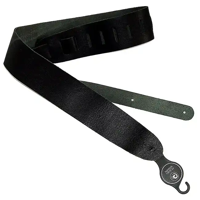 Neue Kollektion PLANET WAVES 25BL00 Classic Leder Gitarrengurt (64mm), schwarz