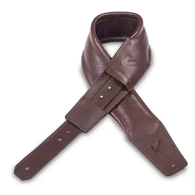 GRUVGEAR SoloStrap 2 Brown Leder-Gitarrengurt 75mm Beliebt