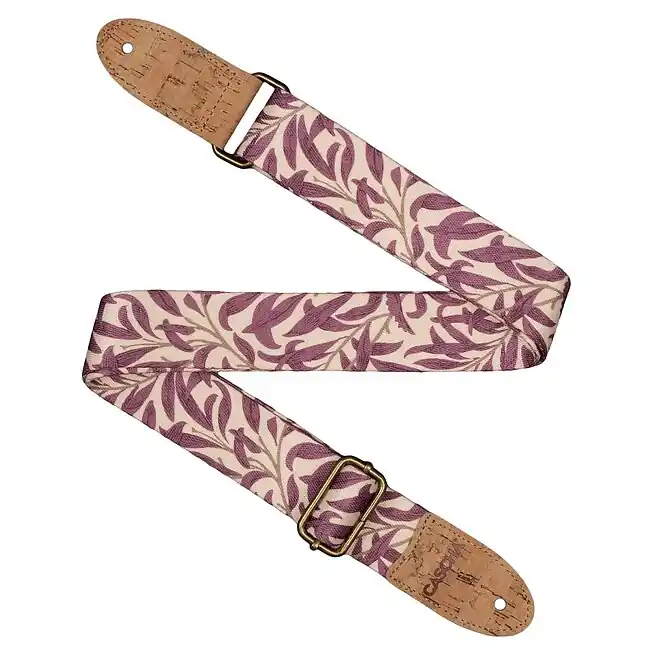 Schneller Versand CASCHA CUS-VC4 Vegan Cork Mauve Leaves Ukulelengurt 38mm