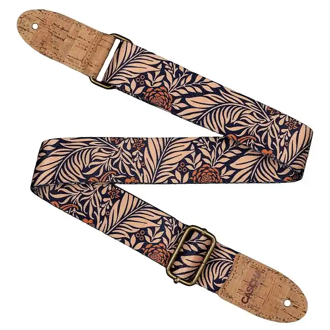 Sale CASCHA CUS-VC6 Vegan Cork Midnight Jungle Ukulelengurt 38mm