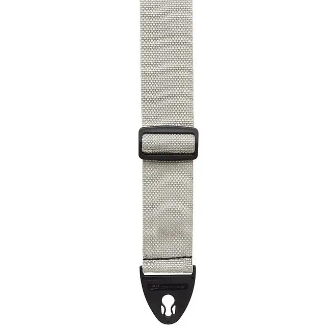 DANDREA 1355 SIL Polyweb Gitarrengurt (51mm) mit Ace-Lock, Silver Sichere Zahlung