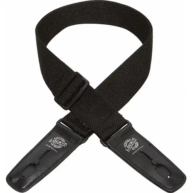 DANDREA LIS P2 BLK Lock-It Strap 2 Poly Pro Gitarrengurt (51mm), Black Schnäppchen