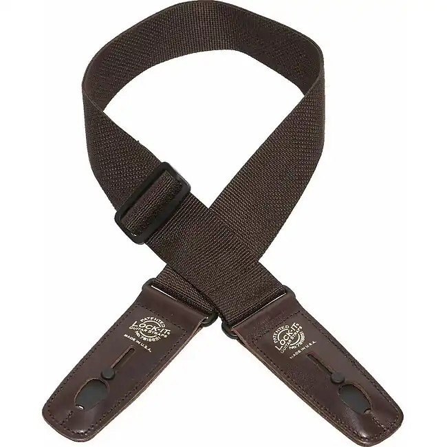 DANDREA LIS P2 BRN Lock-It Strap 2 Poly Pro Gitarrengurt (51mm), Brown Nur Für Kurze Zeit