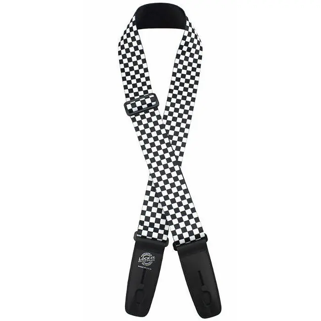 DANDREA LIS PP S62 Lock-It Strap 2 Polyester Gitarrengurt (51mm), Checkerboard Nur Heute