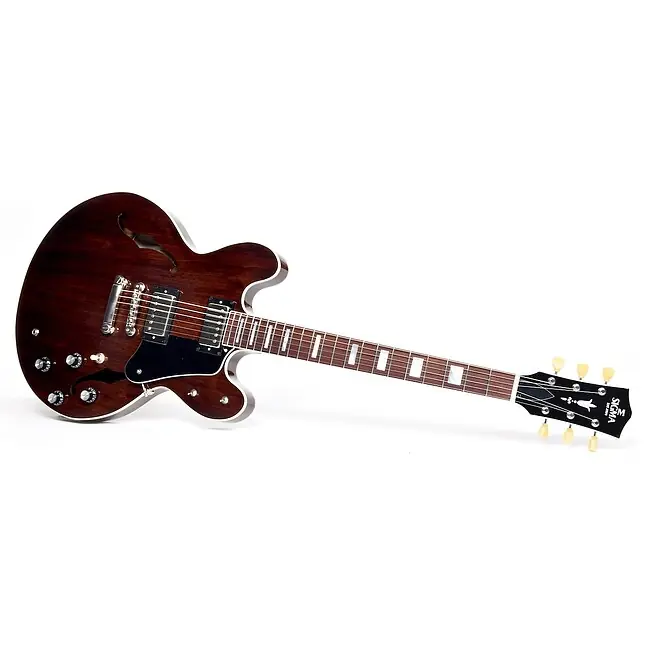 SIGMA GUITARS HBW-102H-DS Semi-Hollow E-Gitarre inkl. Koffer, dark stain Saisonangebot