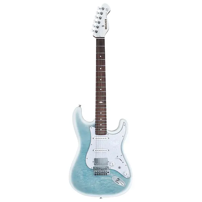 MOOER MSC 40 Pro BL E-Gitarre inkl. Gigbag, dreamy blue Weltweiter Versand