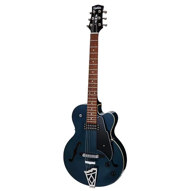 Garantierte Lieferung VOX VGA3DTB Giulietta Single Cut Hollowbody E-Gitarre inkl. Gigbag, transparent blue