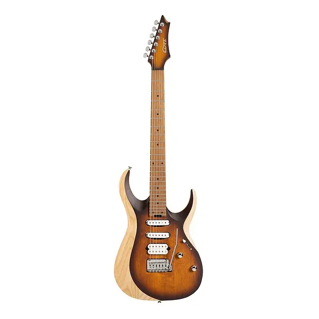 Must-Have CORT X-700 Triality OPVB E-Gitarre inkl. Gigbag, open pore vinatge burst