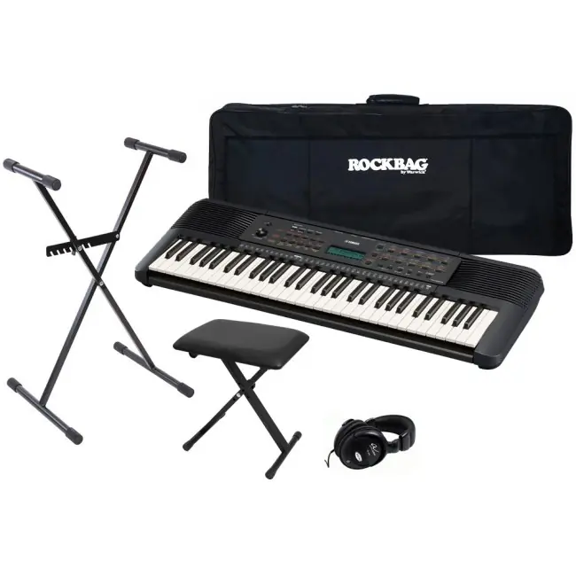 YAMAHA PSR-E283 Portatone Bundle 2 Keyboard inkl. NT, Stativ, Kopfhörer, Bank, Tasche Top-Preis