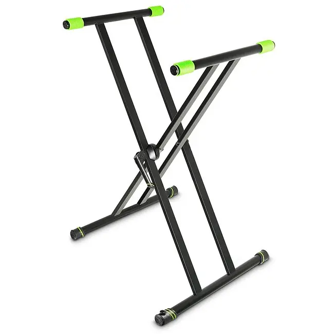 Kostenfreie Lieferung GRAVITY KS X2 Keyboardstativ X-Form doppelt, schwarz