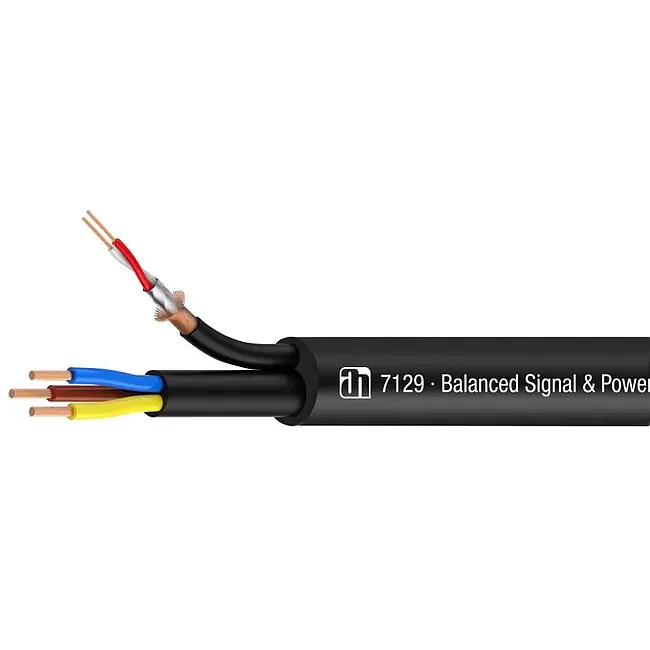 ADAM HALL 7129 Strom/Audiokabel (Meterware) Hochwertig
