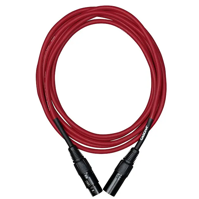 CASCHA CCS-M1RD3 Standard Line Mikrofonkabel XLRm-XLRf Red, 3m Top-Seller