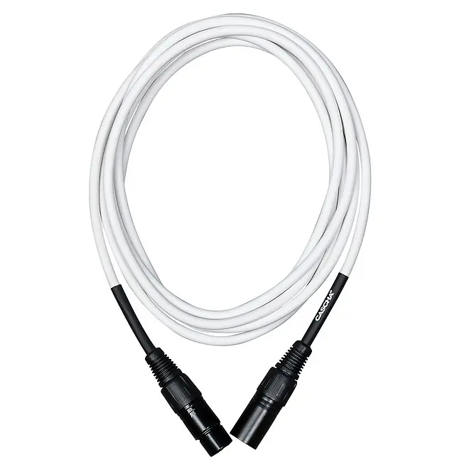 Direkt Vom Hersteller CASCHA CCS-M1WH2 Standard Line Mikrofonkabel XLRm-XLRf White, 2m