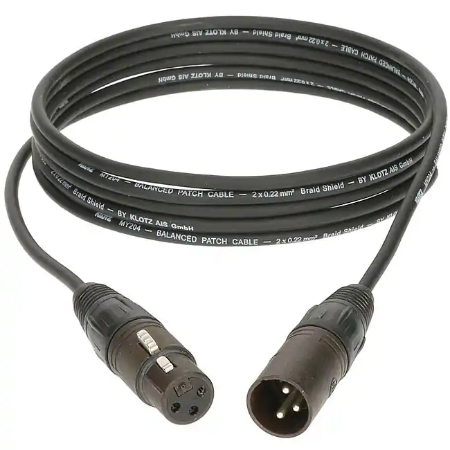 KLOTZ B2FM1-0060 Patchkabel XLRm-XLRf, 0,6m Versand Am Gleichen Tag