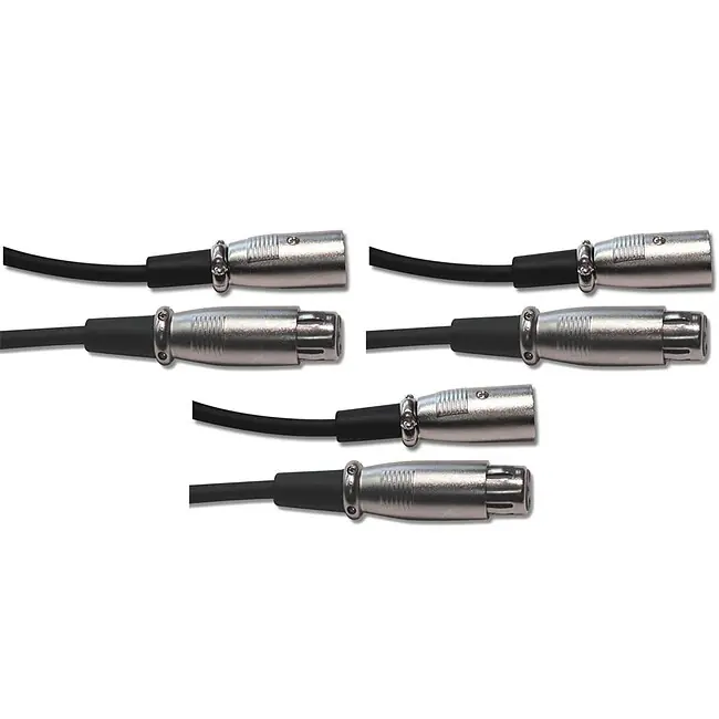 HOSA XLR-115 Kabelpack (MC-06) Mikrofonkabel XLRm-XLRf, 5m (15ft), (3 Stück) Top-Angebot