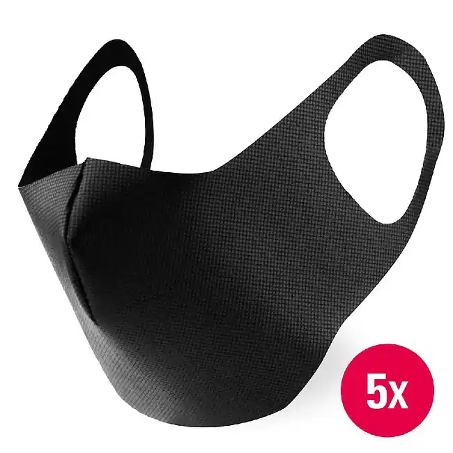 Preisknaller HÖRLUCHS 3760 Milo Grösse M Gesichtsmaske / Behelfsmaske (5 Stück)