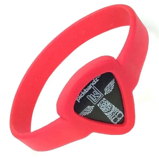 PICKBANDZ Armband Adult Rockin Red Silikonarmband für Plektrum / AL Ausverkauf