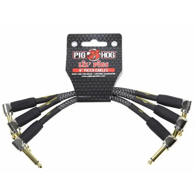 PIG HOG PHLIL6AG Amplifier Grill Patchkabel WKl-WKl 15cm/6Zoll (3Stk) Schnäppchen