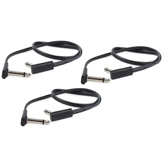 ROCKBOARD RBO CAB PC F 30 BLK Pack 3 Patchkabel WKlm - WKlm, 0,3m (3 Stück) Nur Für Kurze Zeit