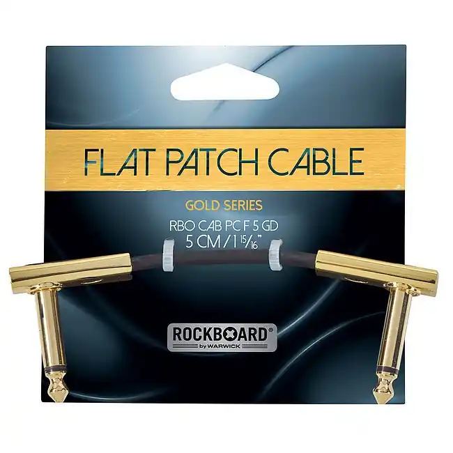 ROCKBOARD RBO CAB PC F 5 GD Gold Series Flat Patch Cable 5 cm (1 15/16Zoll) Geld-Zurück-Garantie