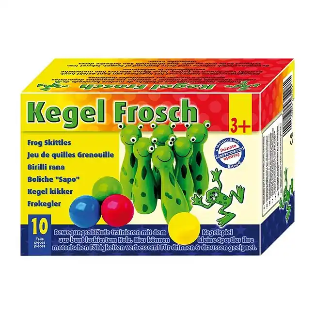 Aktuell SMALL FOOT 8166 Kegel Frosch Kegelspiel