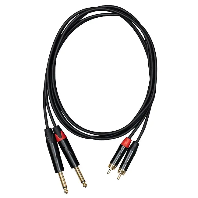 Abverkauf CASCHA CCA-A1CJ1 Advanced Line Linekabel Dual Cinch-6,35mm Klm, 1m